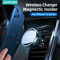 joyroom car phone holder magnetic wireless charger 15w qi fast charging for iphone 12 11 pro max xr xs x 8 samsung s9 s10