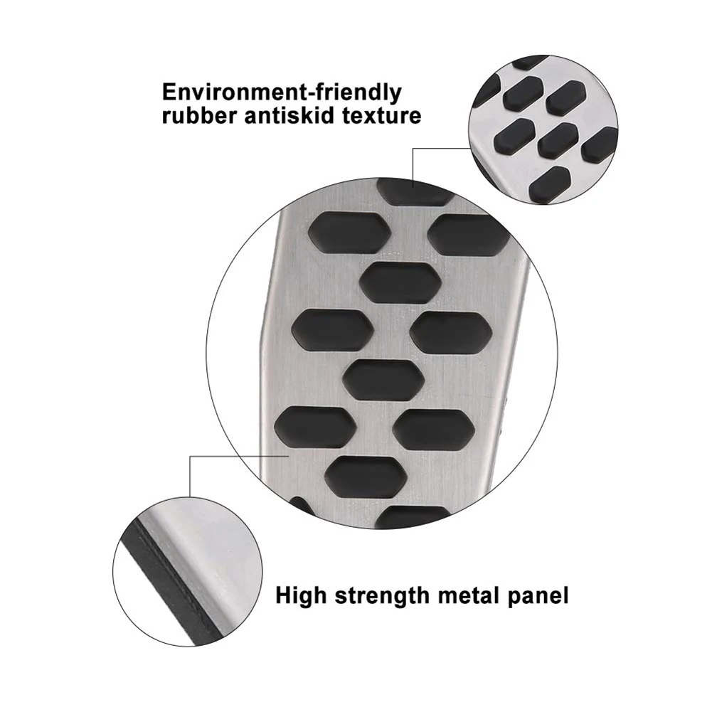 2 шт. крышка педали газа и тормоза Авто из нержавеющей стали упор для ноги около
