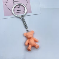 cute keychain simple mini keyring trinket keychain fingertip toy animal key pendant