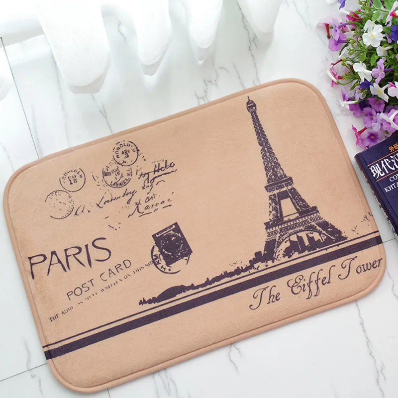 Zeegle коврик для входной двери прихожей с принтом башни нескользящий напольный