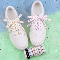 little daisies shoelaces cartoon printing fashion unisex flat shoe laces high top canvas sneakers shoelace sports shoelaces