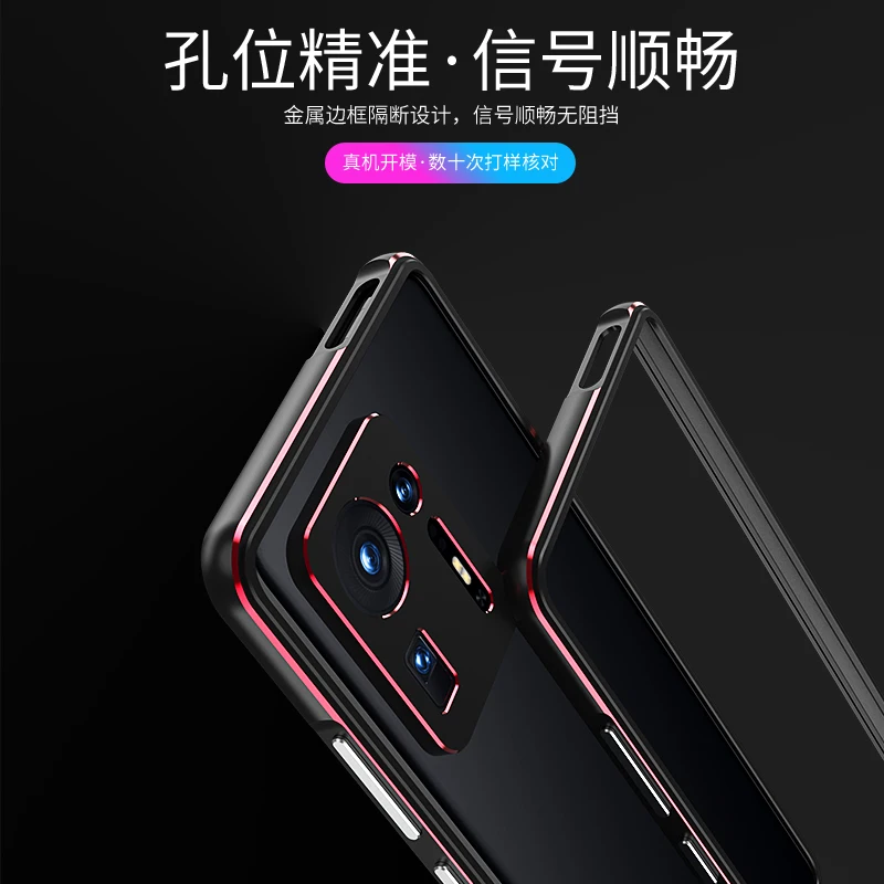 Metal Bumper Frame For Xiaomi Mi Mix 4 Mix4 Case Aluminum Dual color Luxury Metal Phone Cover+ carmera Accessories