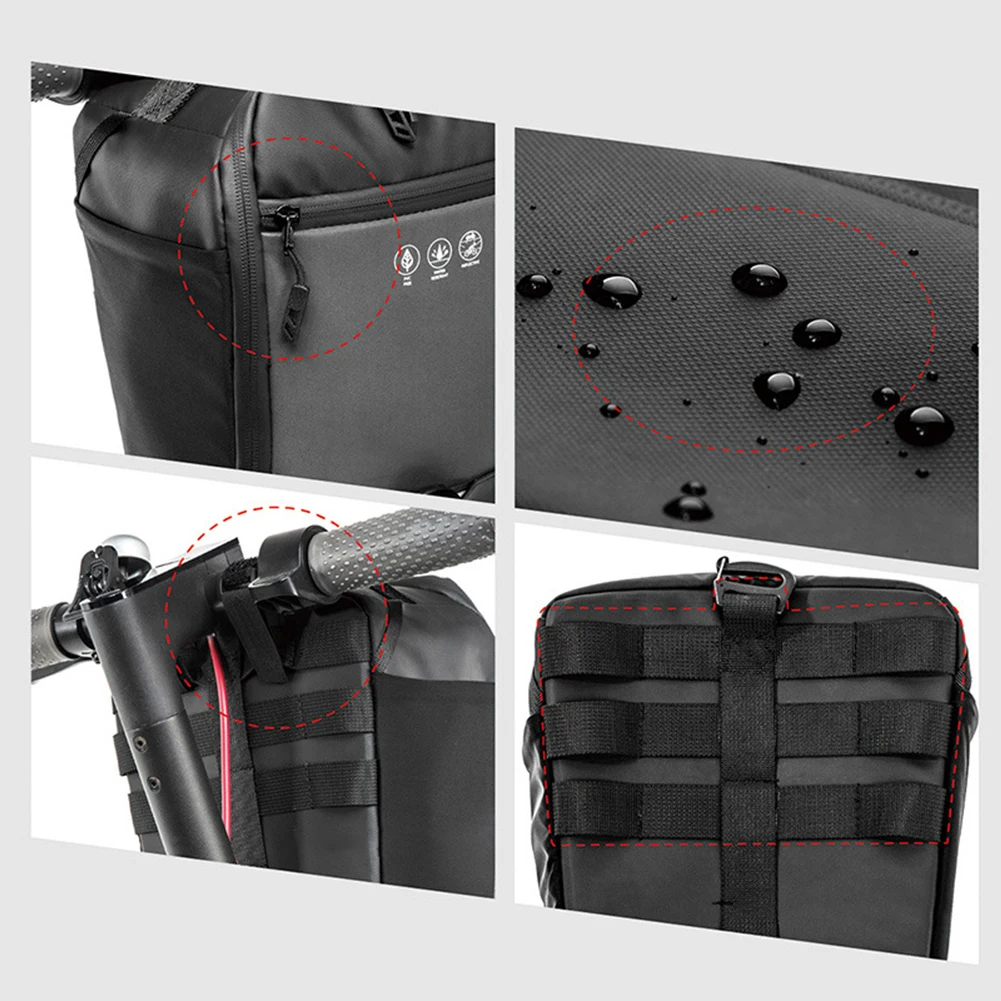 

Multifunctional Large Capacity Storage Bag Hanging Front Pouch Carrying Bag For Xiaomi M365 Electric Scooter PU Reflective