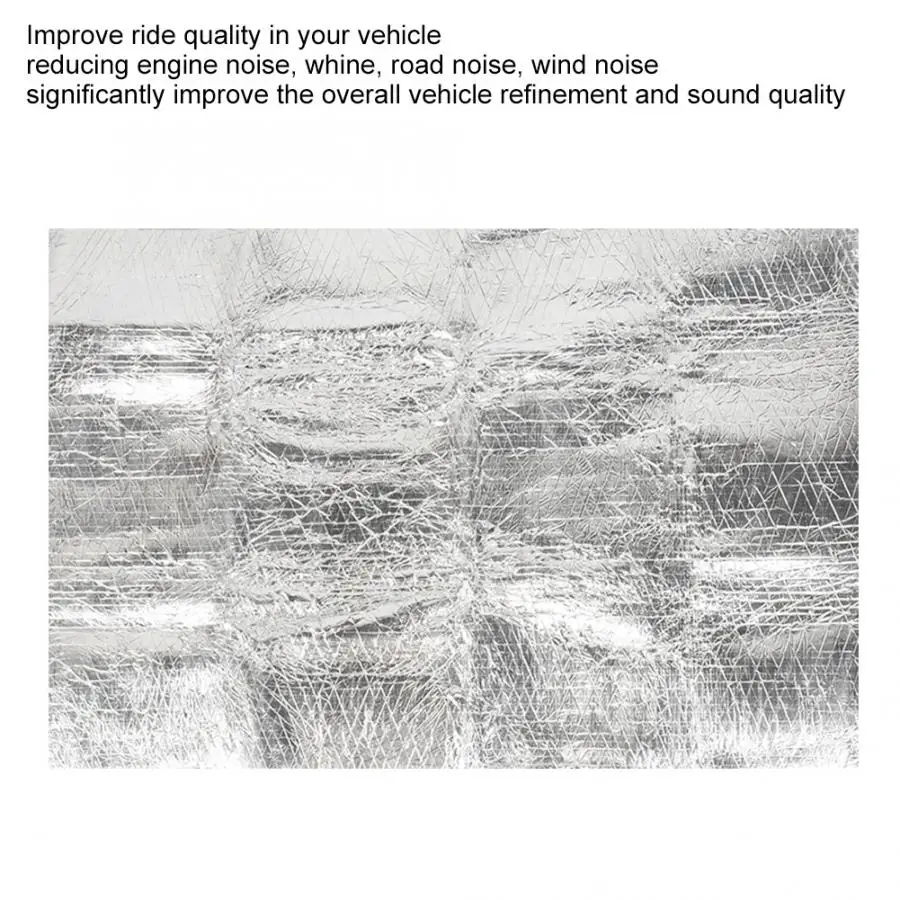 

2K5W5 Car Sound Deadener Proofing Foam Deadening Vehicle Heat Shield Insulation Mat