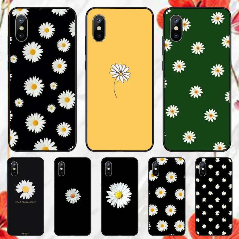 

Daisy Sunflower Floral Phone Case for iPhone 11 12 13 pro XS MAX 8 7 6 6S Plus X 5S SE 2020 XR mini