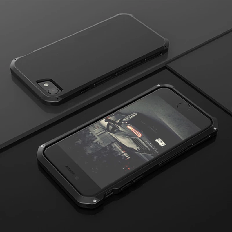 Противоударный металлический чехол для телефона iPhone 12 mini 11 pro max x xs xr 5 SE 6 7 8 Plus