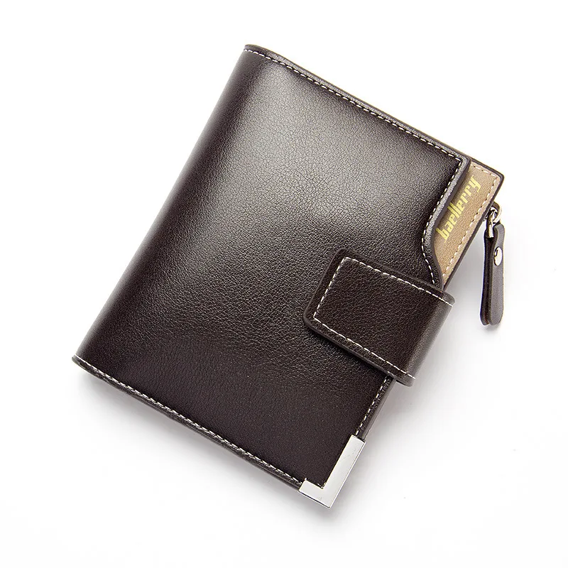 

Short Wallet Luxury Brand Men Wallets Men Purse Wallet Male Clutch Leather Zipper Wallet Men Business Male Wallet Coin