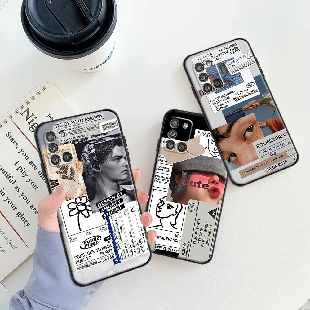 

Fashion Label Phone Case For Samsung Galaxy A42 A32 4G 5G A11 A31 A21S A41 Soft TPU Cases Smart Hot New Silicon Funda Back Cover