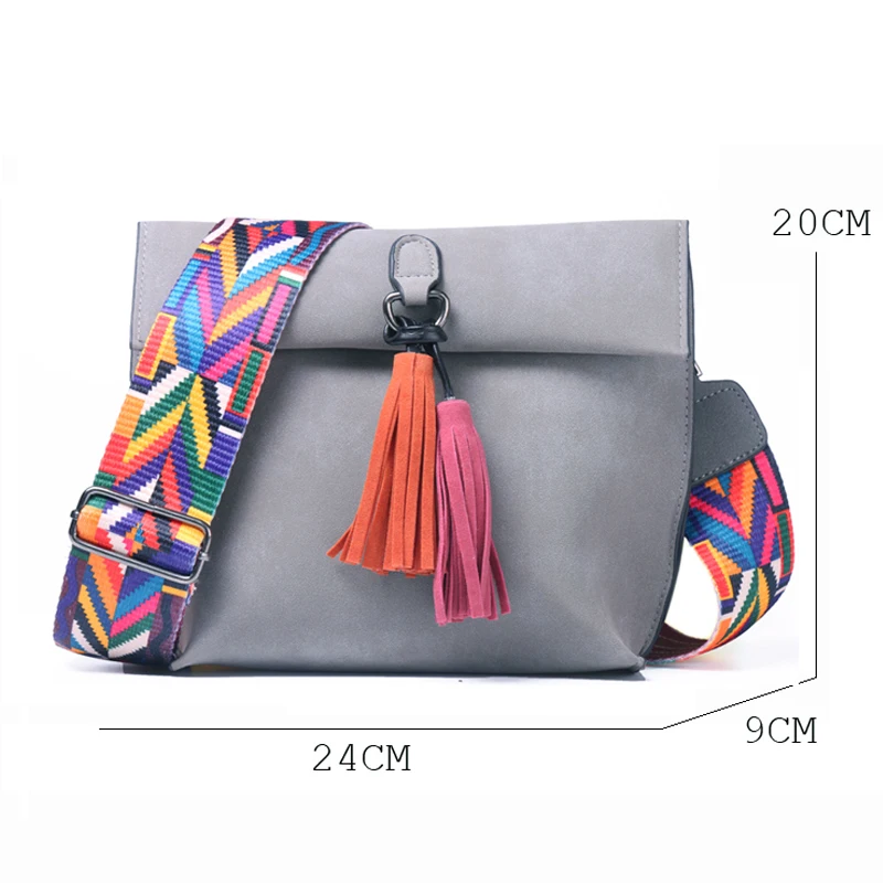PU leather women bag tassel bag women crossbody sale bag women crossbody bag High quality