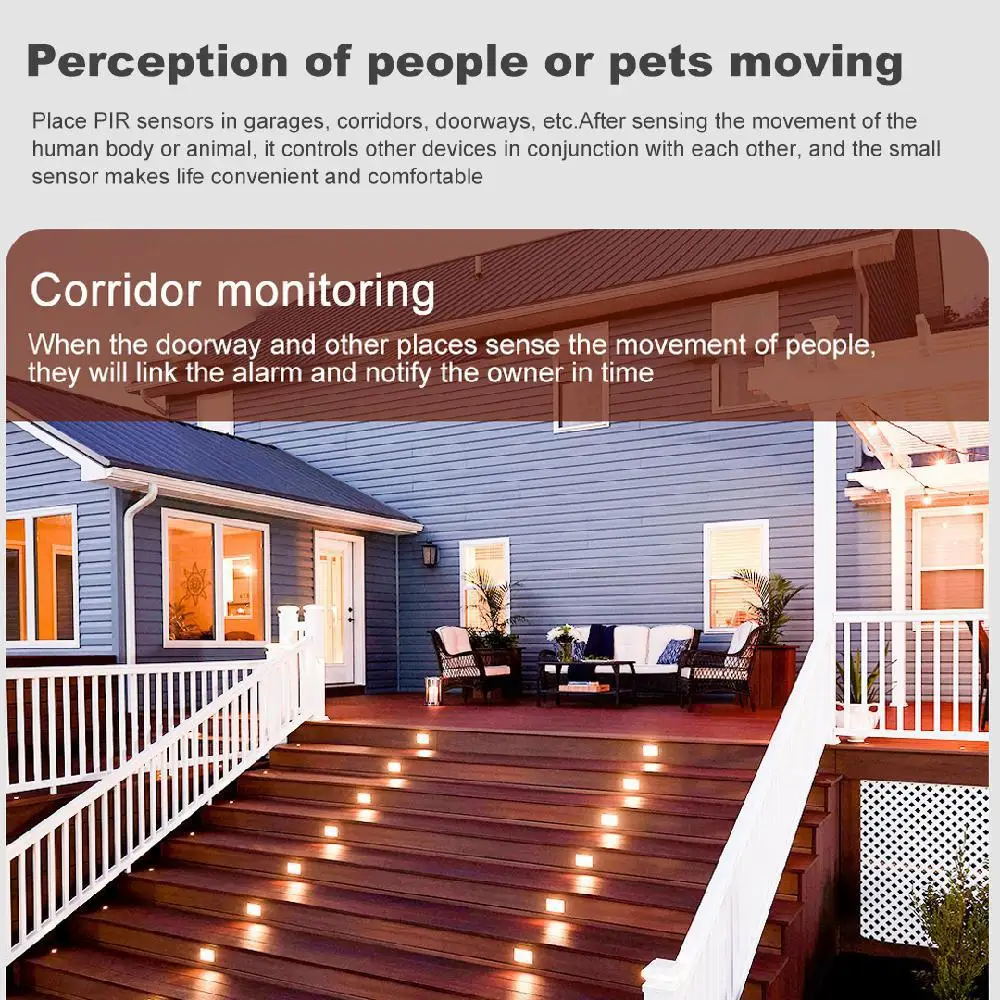 Беспроводной PIR датчик движения с датчиком движения|Измерители колебаний| |