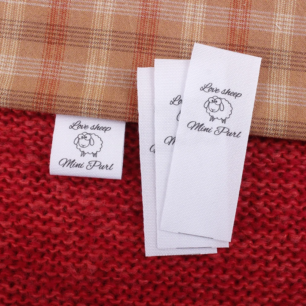 Бутик этикетки пользовательские печатные ткани выберите значок