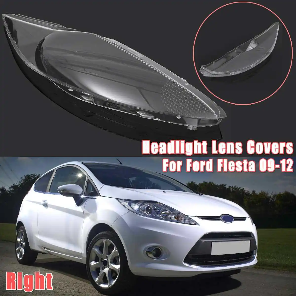 Передние фары прозрачные затемненные лампы маски чехол для стеклянных линз Ford