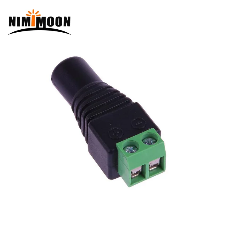 

5-piece DC power female connectors 5.5x2.1mm jack adapter plug power supply connector for