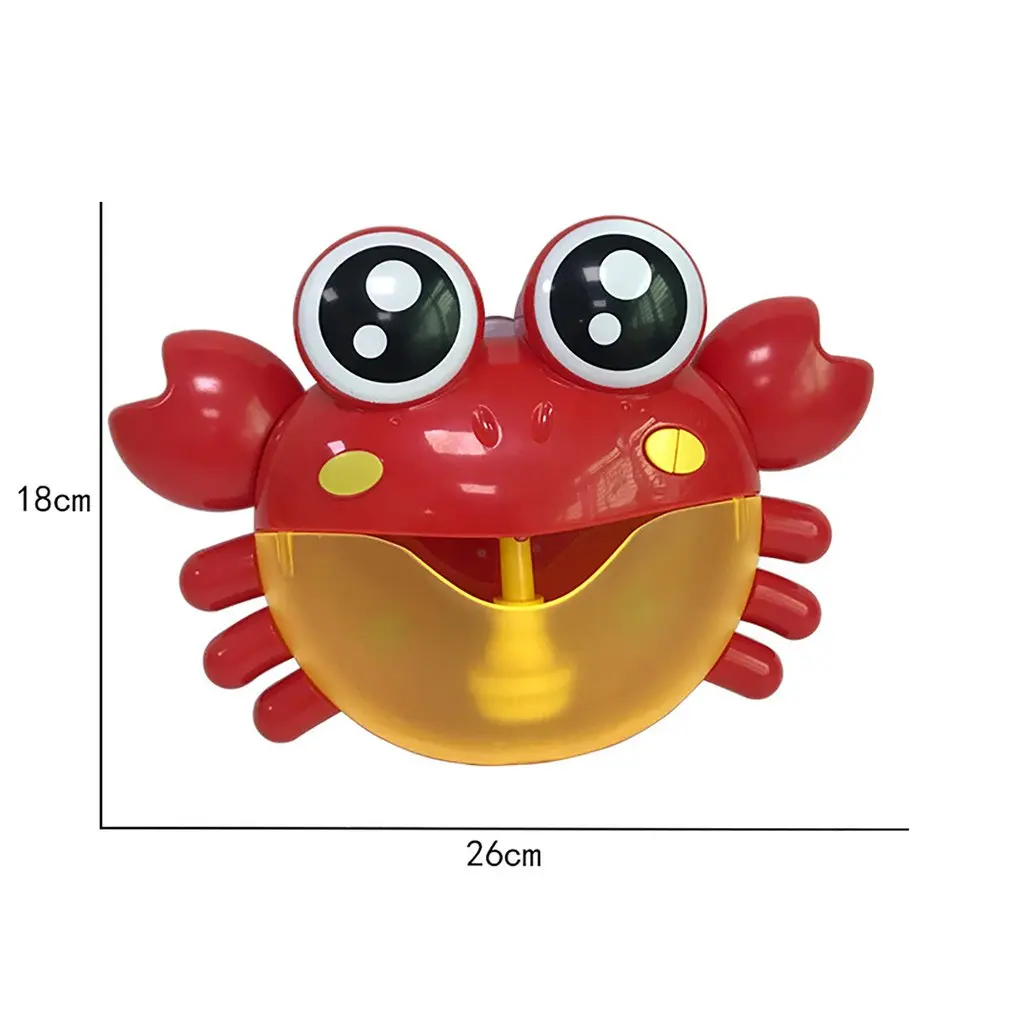 

Funny Cute Music Crab Bubble Blower Machine Electric Automatic Crab Bubble Maker Kids Bath Outdoor Toys