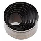 7 круглых форм для резки кожи, круглые формы для резака, инструменты для рельефного тиснения сделай сам, 25 мм, 30 мм, 35 мм, 40 мм, 45 мм, 50 мм, 55 мм