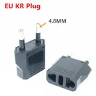 EU KR Plug Adapter Japan China US To EU дорожный адаптер питания, электрическая вилка, конвертер, зарядное устройство, розетка переменного тока