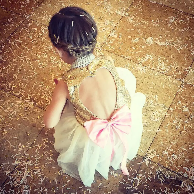 Платье с блестками для девочек вечерние платья подружки невесты сарафан платье