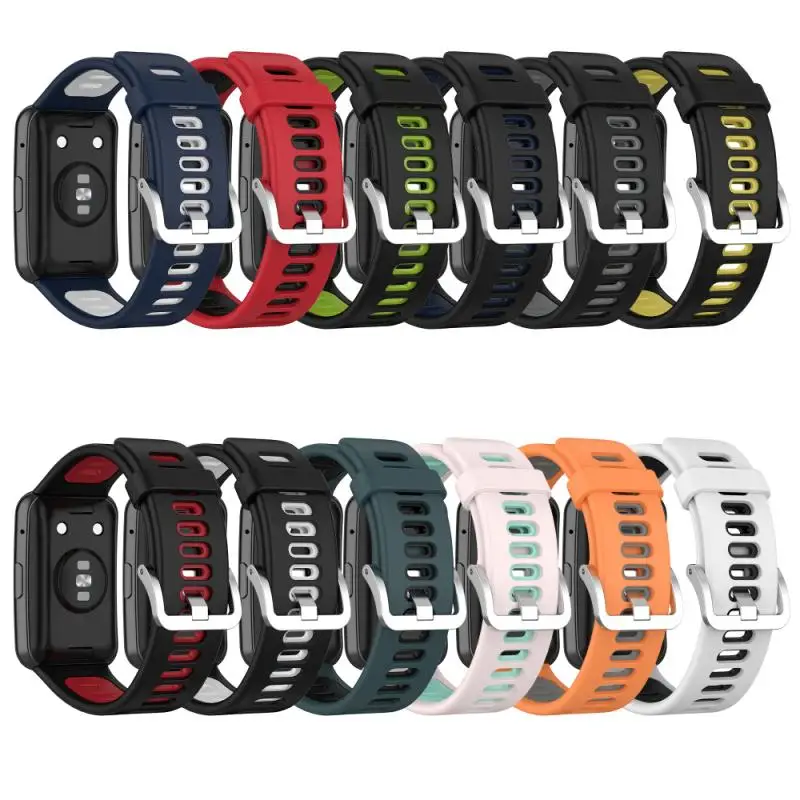 

Colors Strap For Huawei Watch Fit TIA-B19 Silicone Wristband Bracelet Replacement Strap For Huawei Watch Fit TIA-B09 Wrist Strap