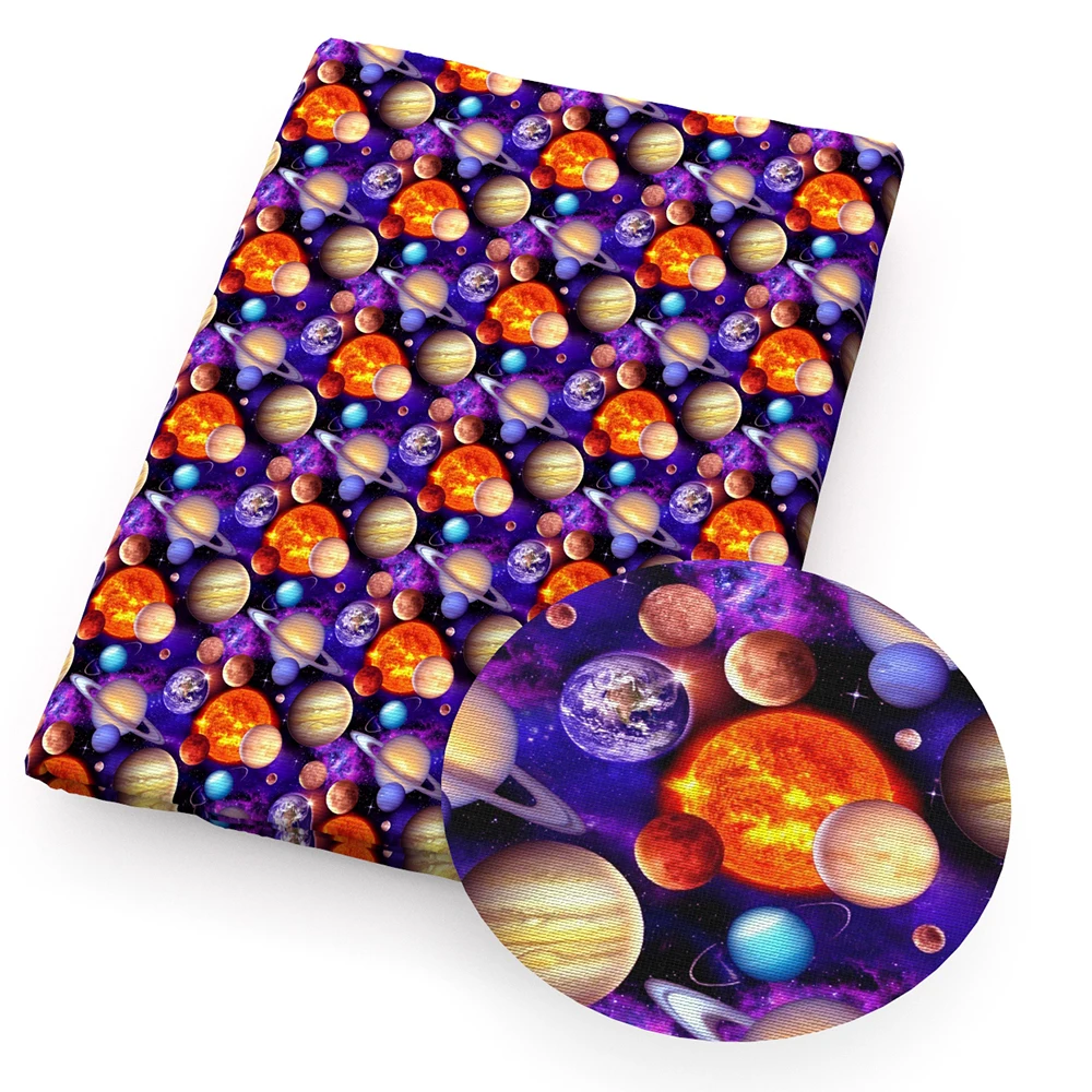 David accessories 50*140cm Space Cloud полиэфирная хлопковая ткань Лоскутная Ткань для