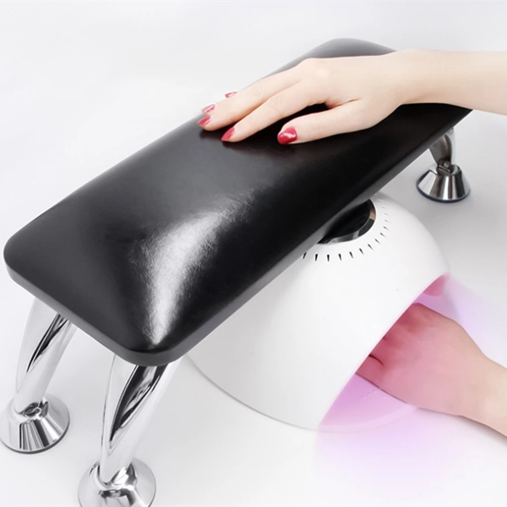 

Superior Quality Black Leather Hand Pillow Rest Manicure Table Hand Cushion Pillow Holder Arm Rests Nail Art Stand