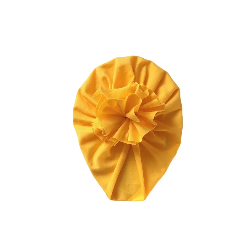 YELLOW Детская шапочка-тюрбан с бантиком, детская шапка из хлопка, шапочка для новорожденных с единорогом, детский реквизит для фотосессии, подарок для ребенка - Цвет: YELLOW