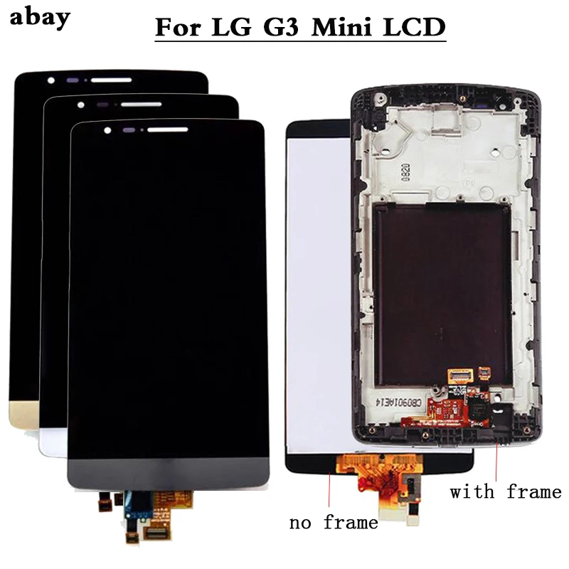 Новый ЖК дисплей для LG G3 Mini с рамкой дигитайзер Замена S экран G3S D722 D724 сенсорный LCD