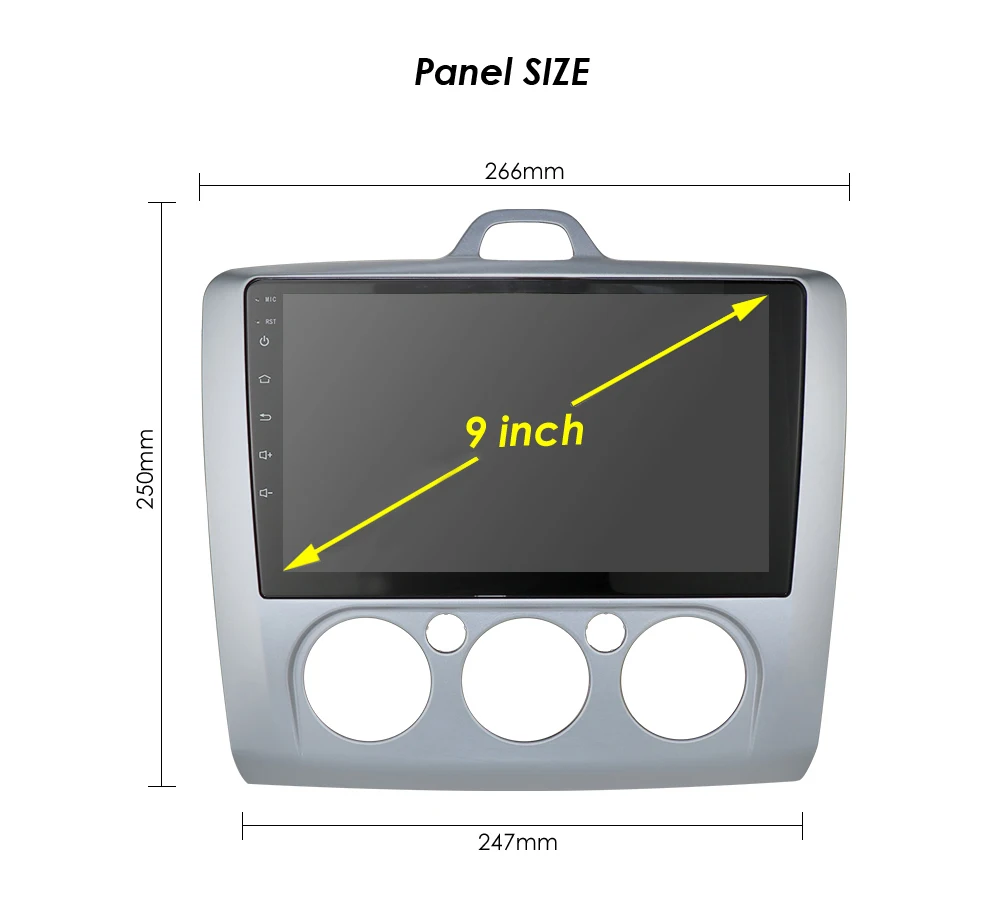 Автомагнитола на Android 10 мультимедийный проигрыватель с GPS Wi-Fi 4g SWC USB для Ford Focus EXI MT 2