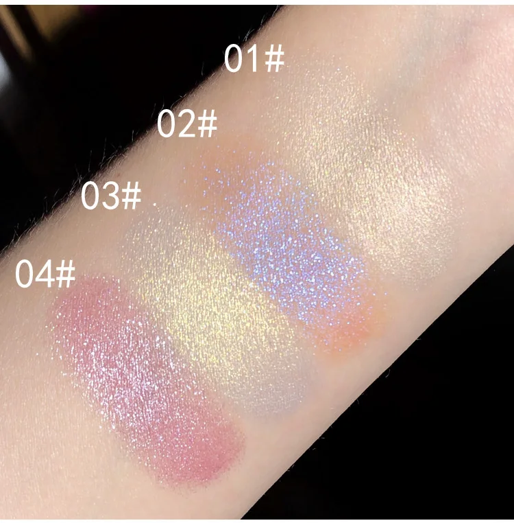 Лазерный Макияж Блеск металлик палитра теней для век пигментированные мерцающие