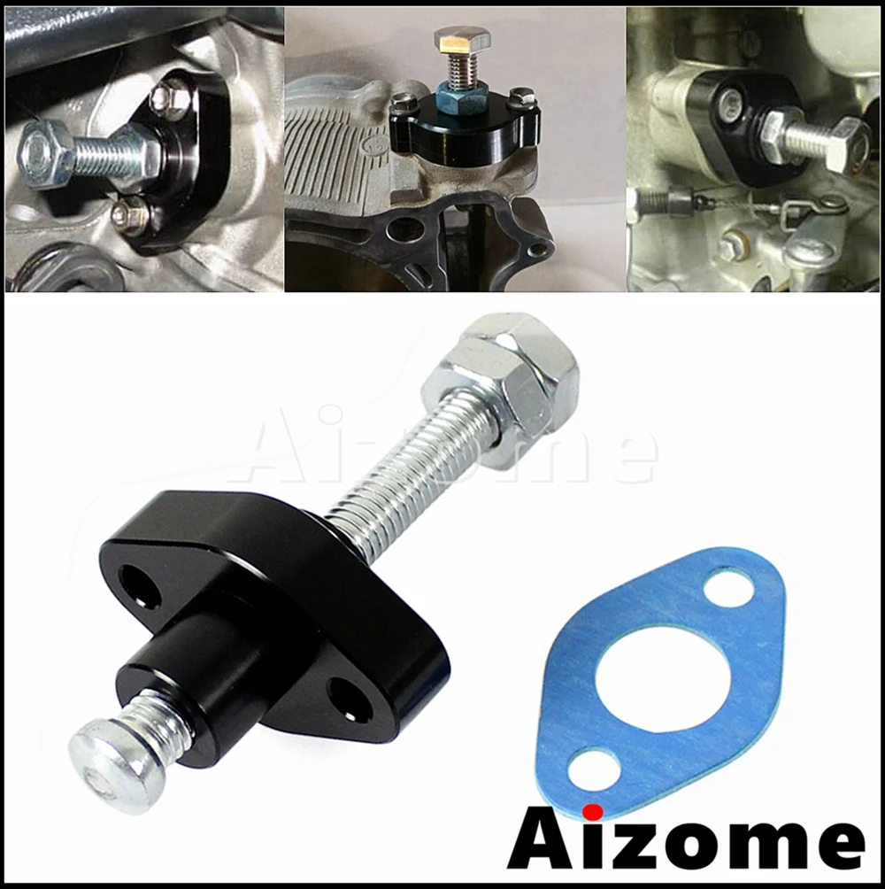 Motorcycle Timing Chain Tensioner Aluminum Cam Tensioners for Suzuki DR SP 100 125 200 250 300 400 500 DRZ 70 Off Road 1978-09