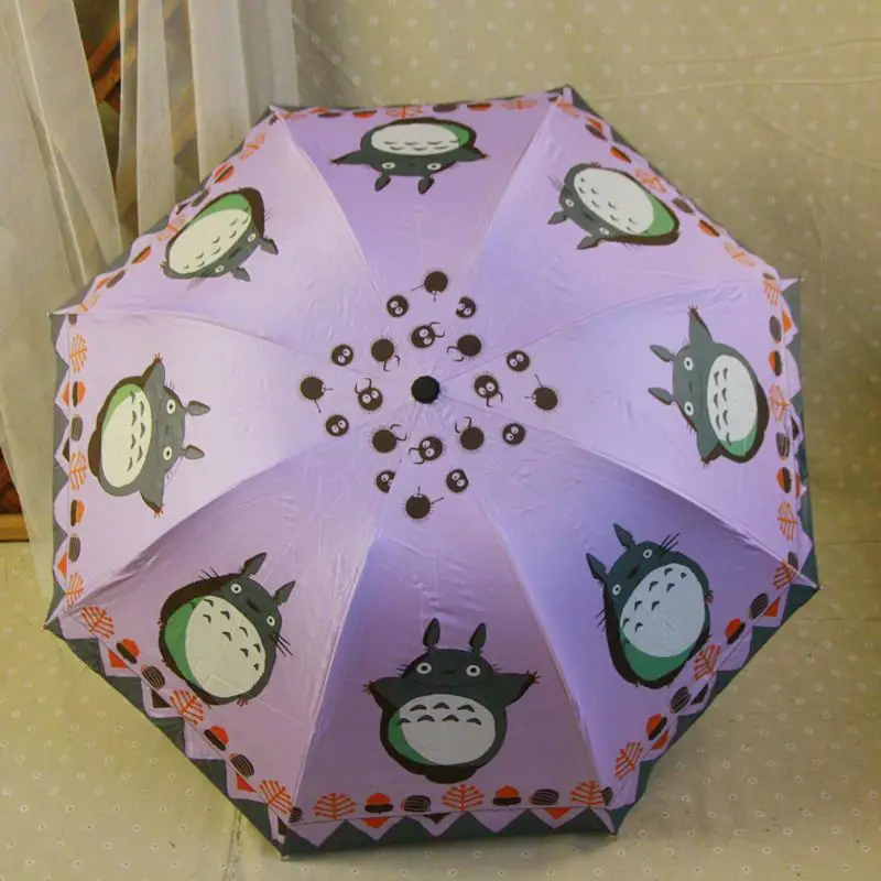 Бесплатная доставка 6 цветов милый Повседневный складной зонтик из аниме Мой