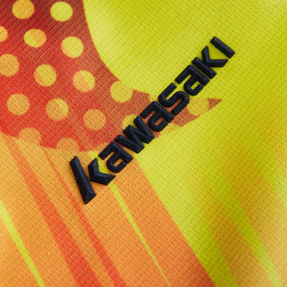 Мужская футболка для футбола и фитнеса KAWASAKI дышащая быстросохнущая из 100%
