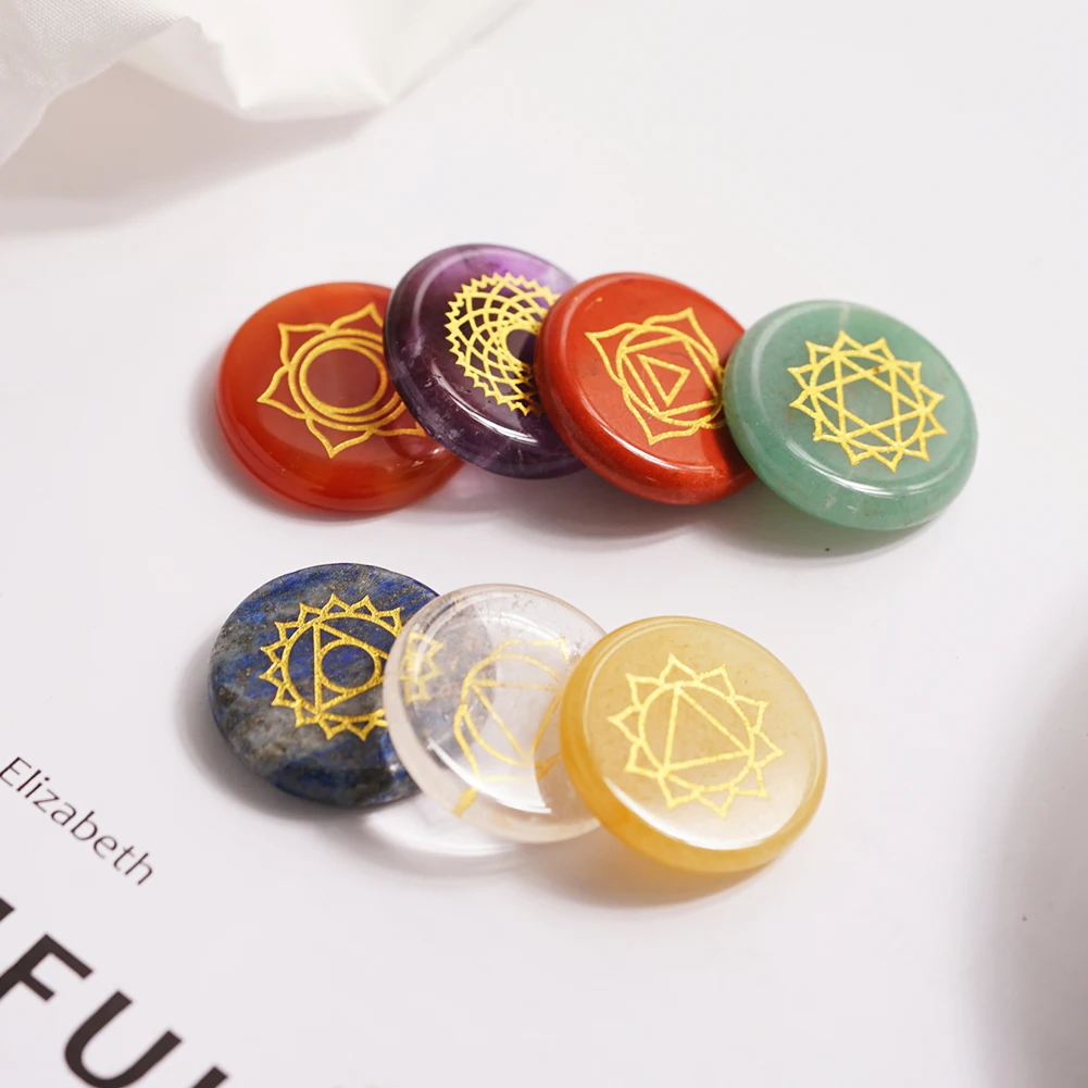 7 шт. набор лечебных камней чакр | Дом и сад