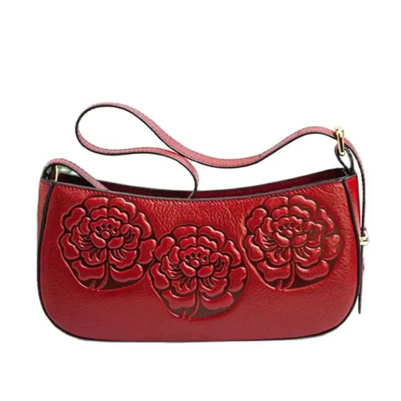 Женская кожаная сумочка дизайнерская классическая сумка через плечо с 3D