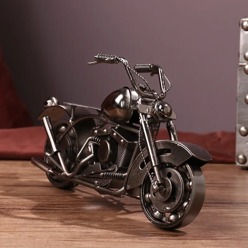 Модель мотоцикла VILEAD в стиле ретро железная фигурка двигателя винтажное