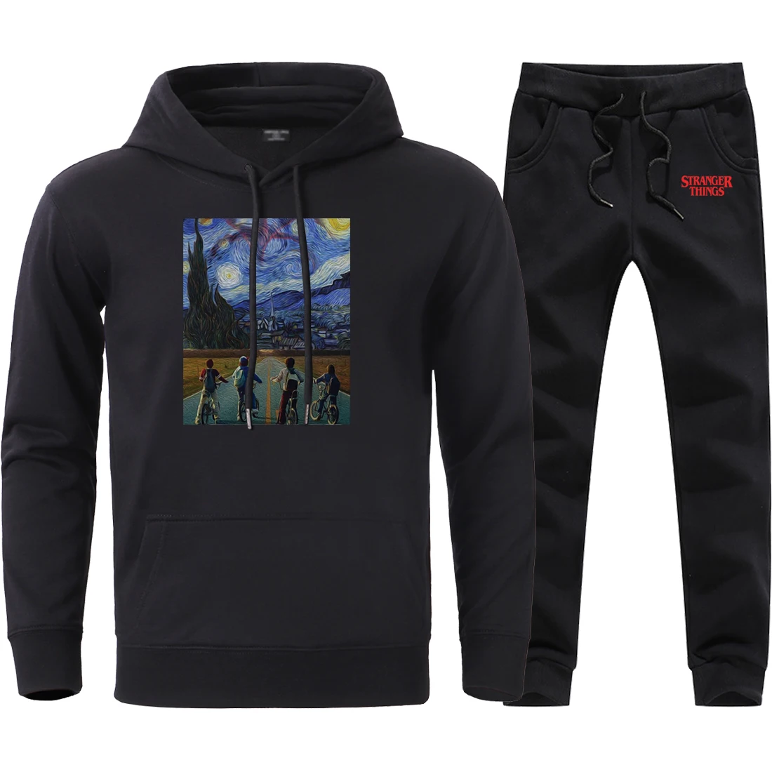 Мужские осенние комплекты из 2 предметов странные вещи Лидер продаж