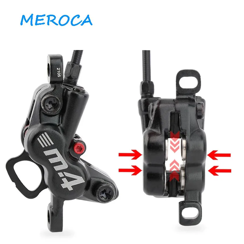 Гидравлические тормоза MEROCA MT420 MTB дисковый тормоз 160 мм четырехпоршневой передний