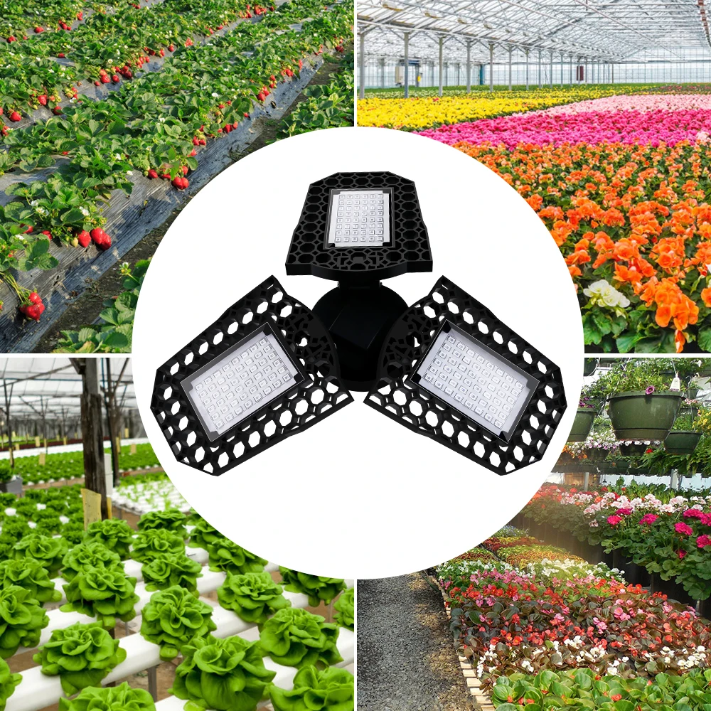 

LED Grow Light LED Lamp For Plants E27 Indoor Lighting Fito Lampara Full Spectrum Phyto LED 40 60 80W Flower Seedling Plant Bulb