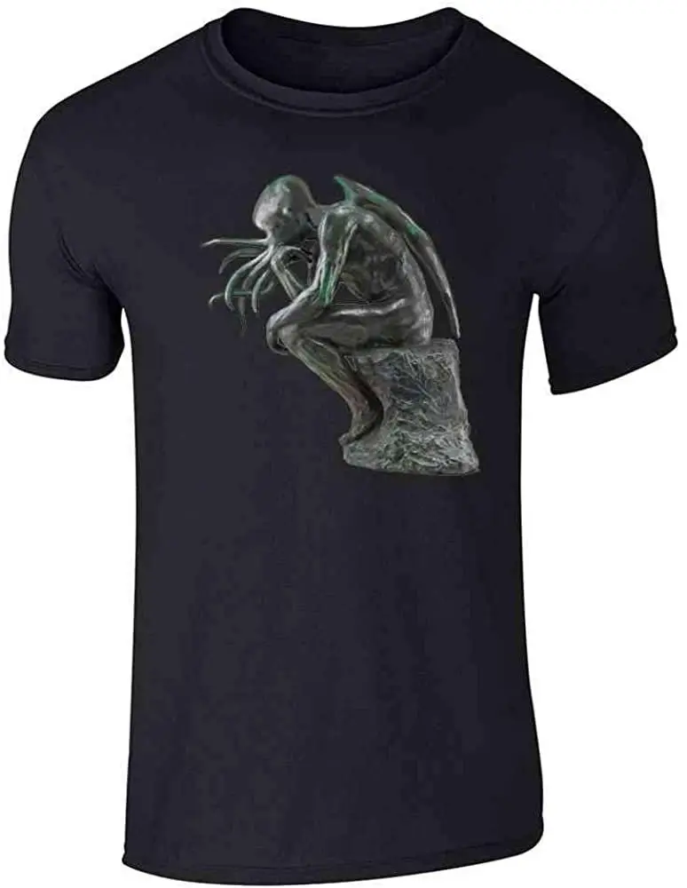 

Lovecraft Costume Graphic Tee T-Shirt For Men 2020 Summer Funny Print Tshirt 100% Cotton Streetwear Cool Breathable T Shirts