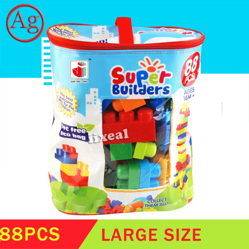 Конструктор Большой большого размера 88 шт. конструктор Детские креативные