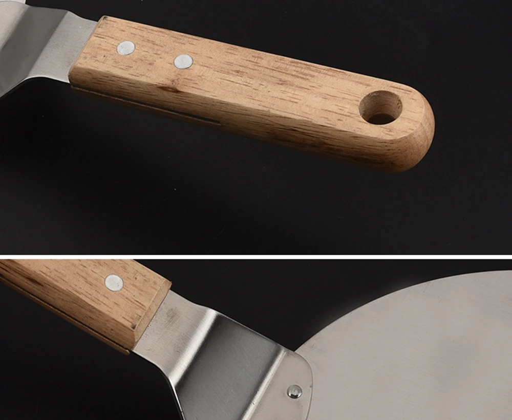 Лопатка для пиццы Серебристая из нержавеющей стали 25 см | Дом и сад