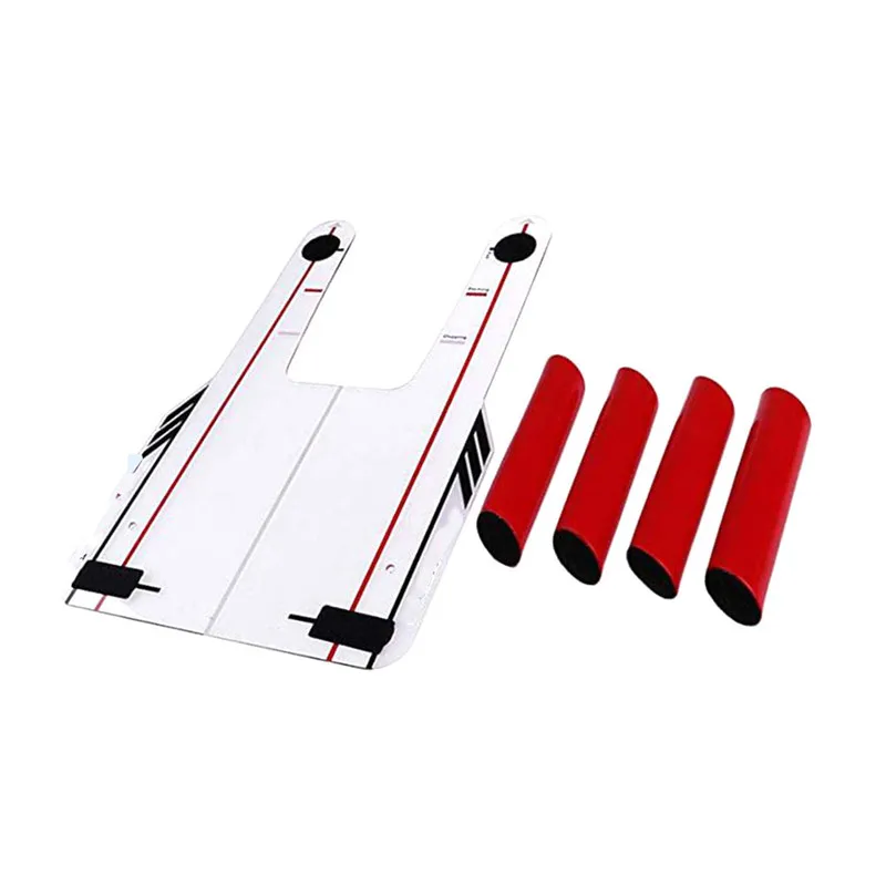 

PVC Golf Alignment Trainer Help Swing Training Speed Trap Practice Base 4 Speed Golf Accessories Mirror Golf Tool with Bag