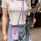 Чехол для Huawei Nova 8 8SE 5T 3I 2I P40 P30 P20 Lite P10 Mate 40 30 20 10 Pro, ожерелье, ремешок, силиконовый мягкий чехол для телефона, бампер