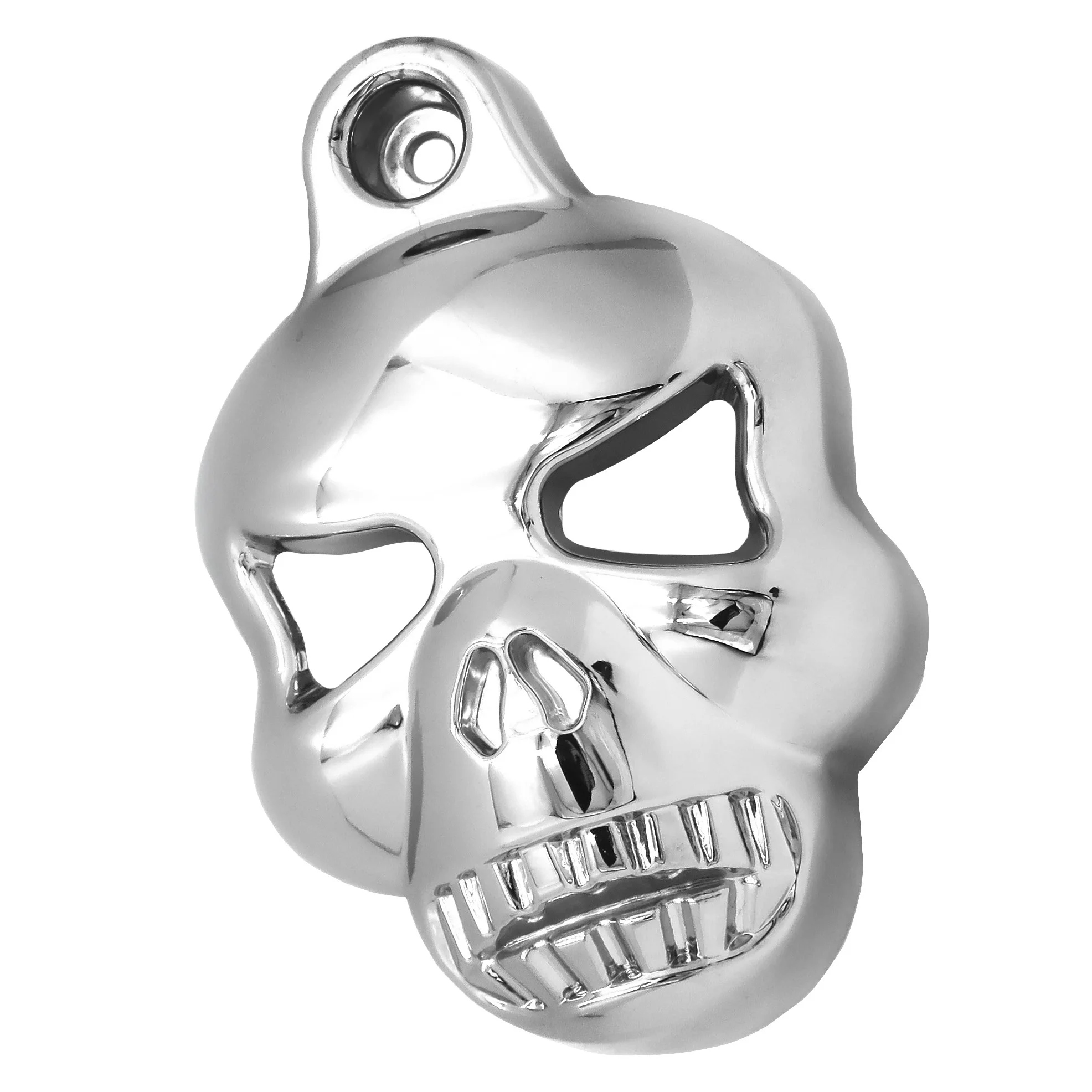 Крышка клаксона с черепом для Harley Davidson Big Twins V-Rod Stock Cowbell 1992-2020 Chrome Aftermarket
