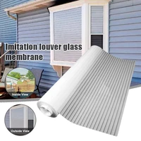1 way vision horizontal glass blinds static glue free office home window sticker light transmission tn99