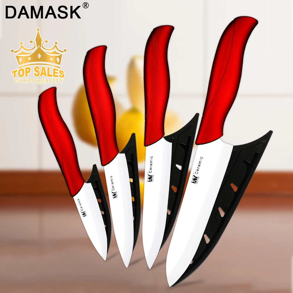 Набор кухонных ножей Damask универсальные керамические инструменты 3 дюйма 4 5