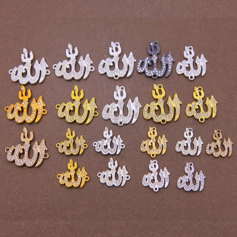  Различные стили DIY Исламской ювелирных изделий Стразы Золотой/Серебряный цвет