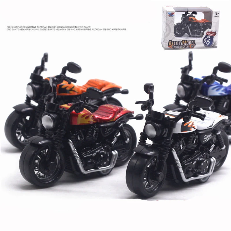 

Alloy Harley Motorcycle 1:12 Locomotive Model Simulation Car Toy Metal Decoration Toys Baby Pull Back Motorbike