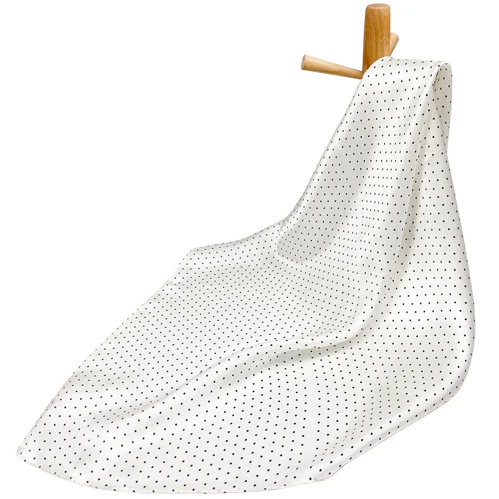 Платок женский из натурального шелка Квадратный в горошек SBS005