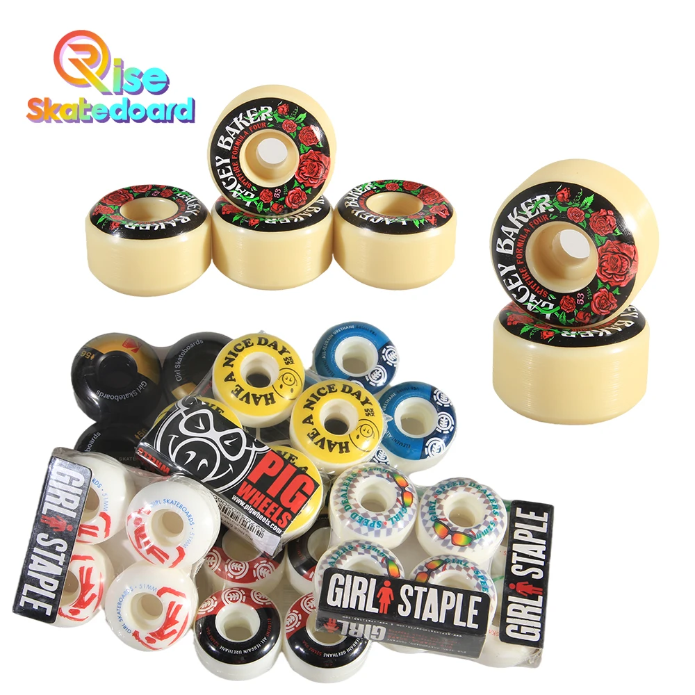 

Fireman SPITFIRE/Girl/Element Skateboard Wheels Skateboard Wheels Professional Street Action double tilt 101A hard wheel F4