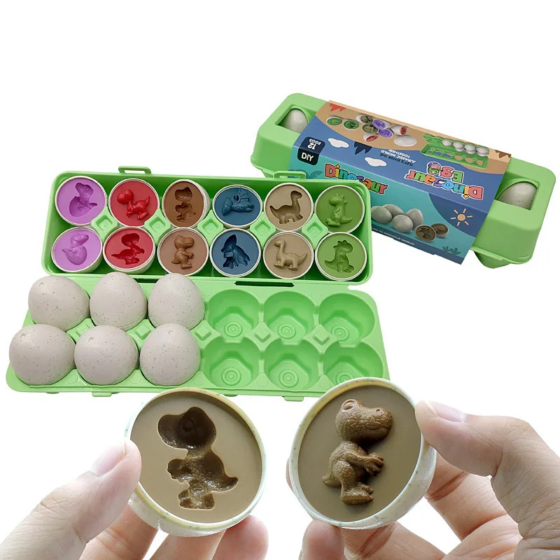 

12Pcs Smart Eggs Montessori Learning Education Math Toys Plastic Eggs Puzzle Educational Match Toys For Children 2 3 4 Years Old